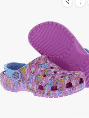 CROCS Lisa Frank Unicorn & Rainbow